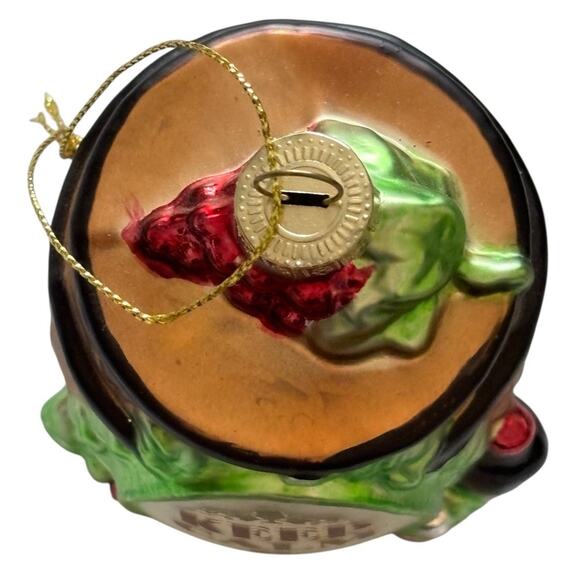 Blown Glass Wine Barrel “Keep Calm And Drink Wine”Christmas Ornament 4” - Picture 4 of 7